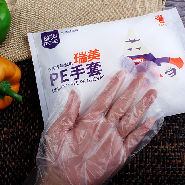 Household Disposable gloves Waterproof Cleanning Gloves Kitchen PE Gloves in Bags Personal Protecting, Cleaning,washing, Household Plastic Gloves