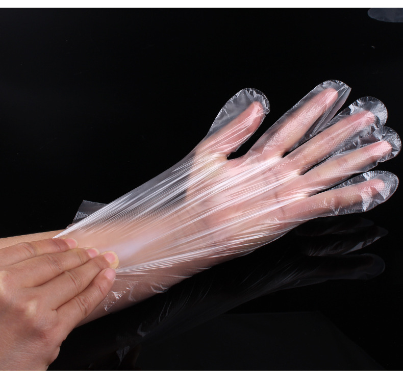 Food Grade Disposable Gloves Individual Pack 3.5x8.6cm PE Clear Transaparent Gloves Food Catering Gloves for Restaurant