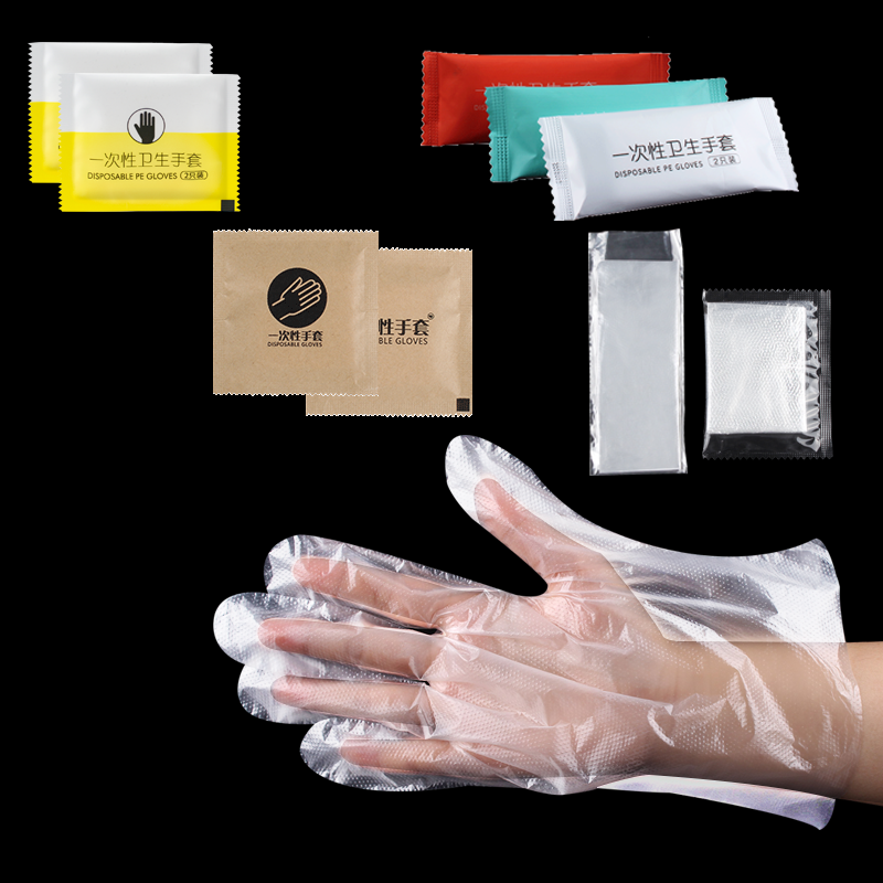 China High-quality Food And Catering Transparent Large-capacity PE Gloves