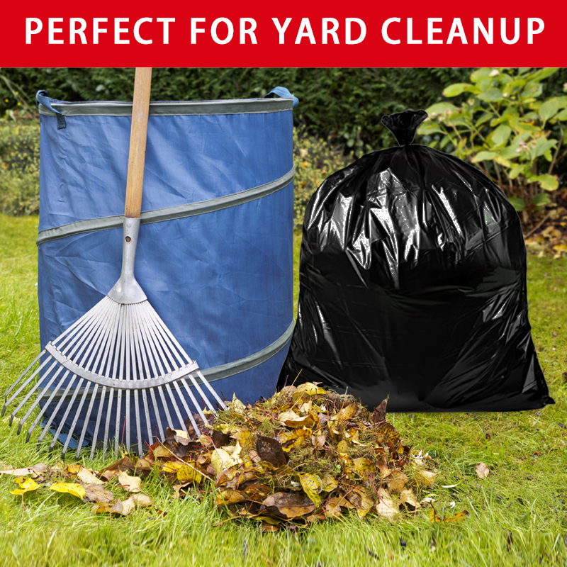 Factory Price Trash Bag Roll 27L-240L Extra Thick Heavy Duty Balck Garbage Bag Bin Liner